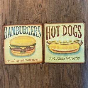Set of Two Whimsical Kitchen Signs